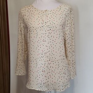 𝅺VAN Housen Polka Dot Top
